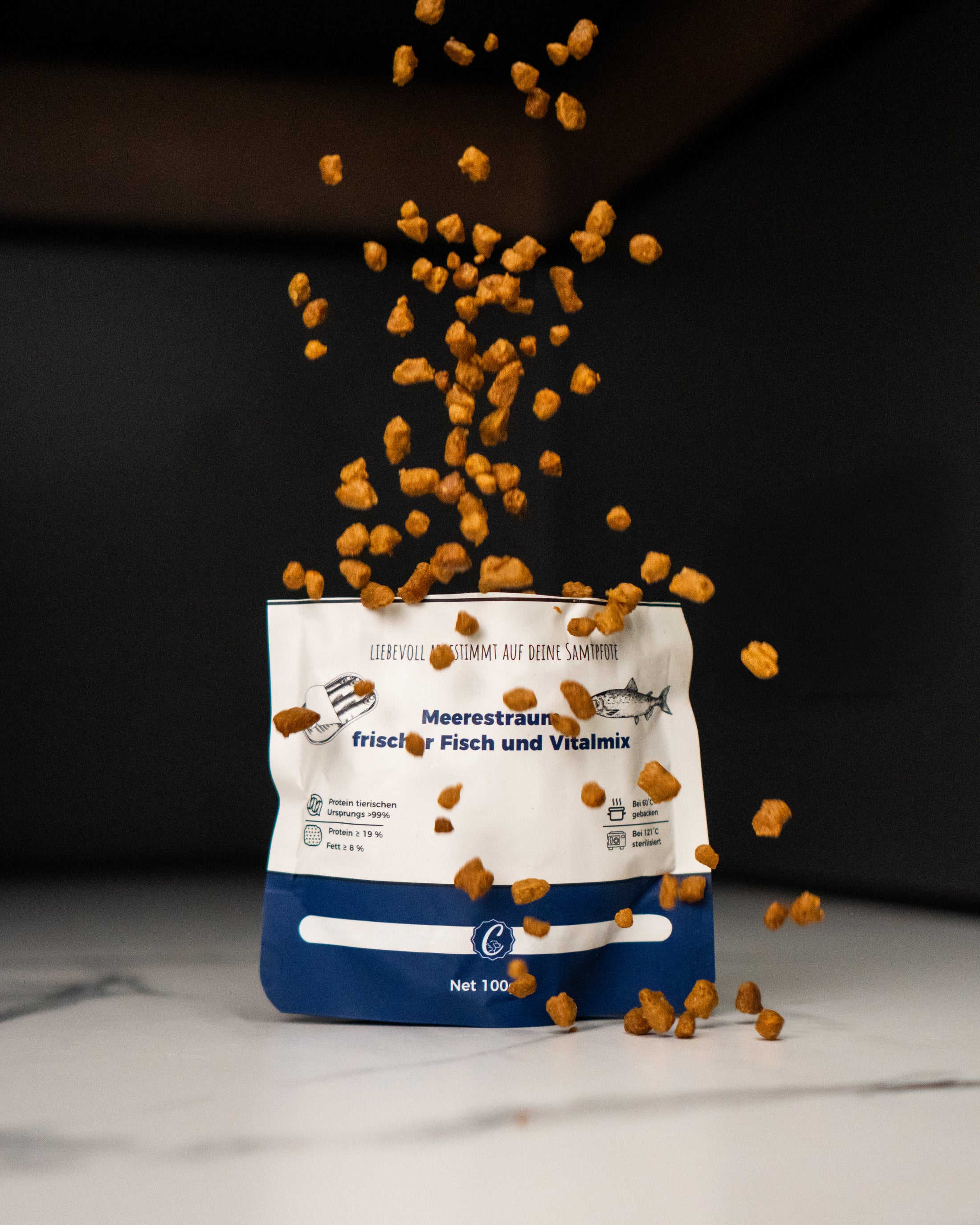 Premium-Katzenfutter - 100 g  Fisch