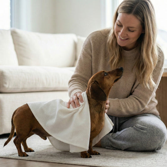 Bambus-Pflegetücher 70x140 cm für Haustiere – sanft & saugstark