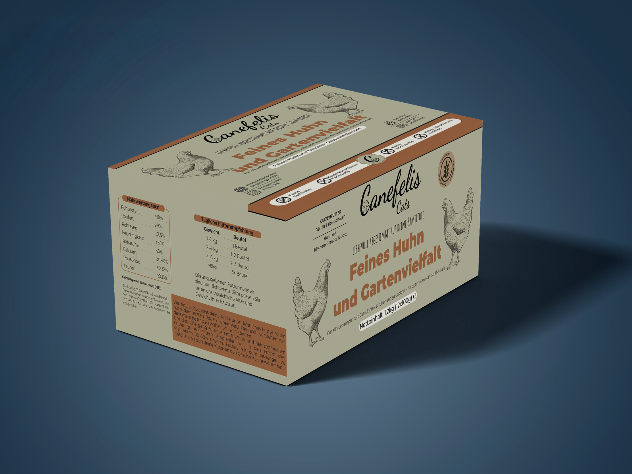 Premium-Katzenfutter –  Huhn 1,2 kg