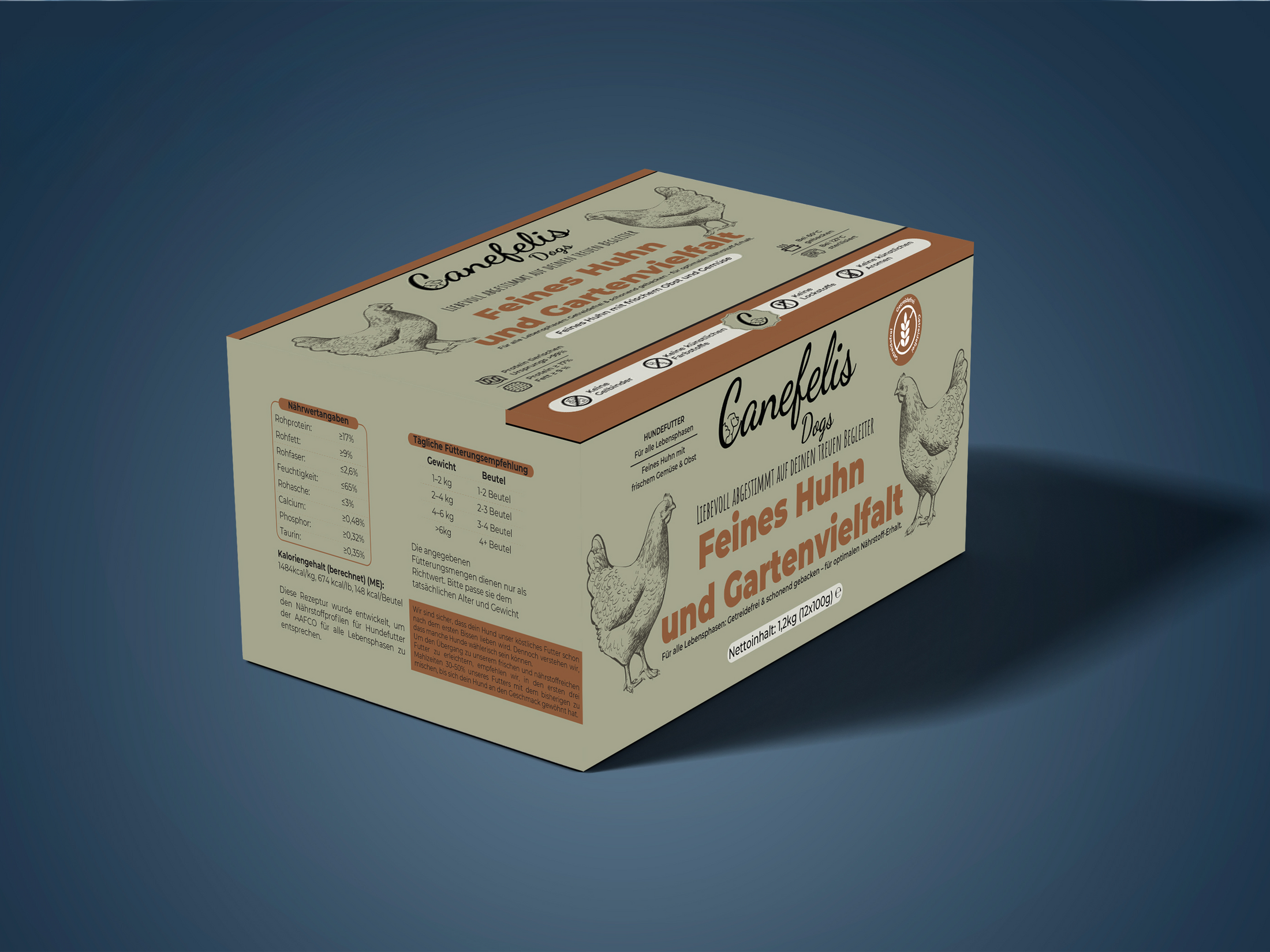 Premium-Hundefutter –  Huhn 1,2 kg