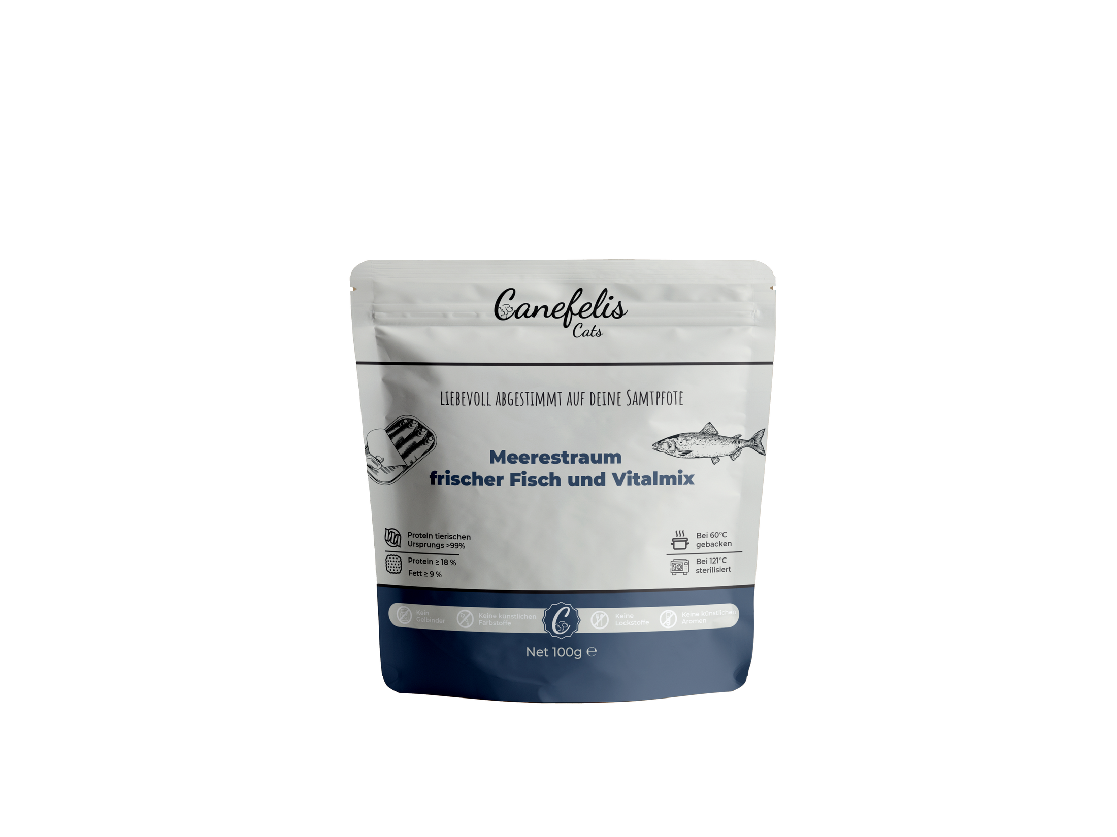 Premium-Katzenfutter –  Fisch 1,2 kg