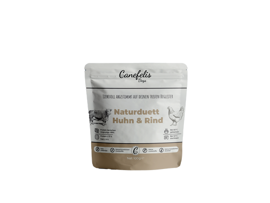 Premium-Hundefutter –  Huhn & Rind 1,2 kg